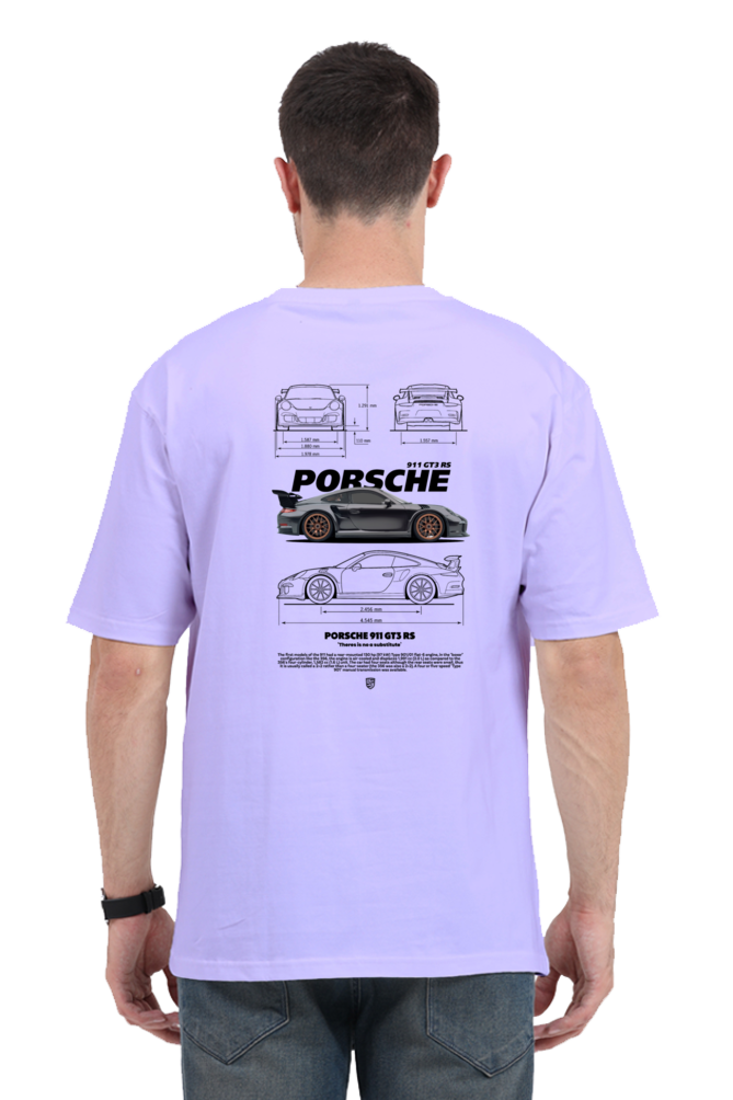 Porsche 911 GT3 RS Blueprint Tee | Oversized Streetwear – The Strangers Club