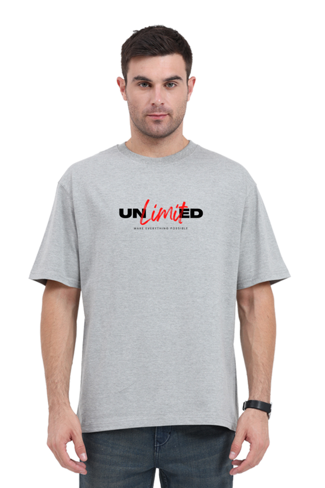 LIMIT Brush Typography Tee | Oversized Streetwear – The Strangers Club