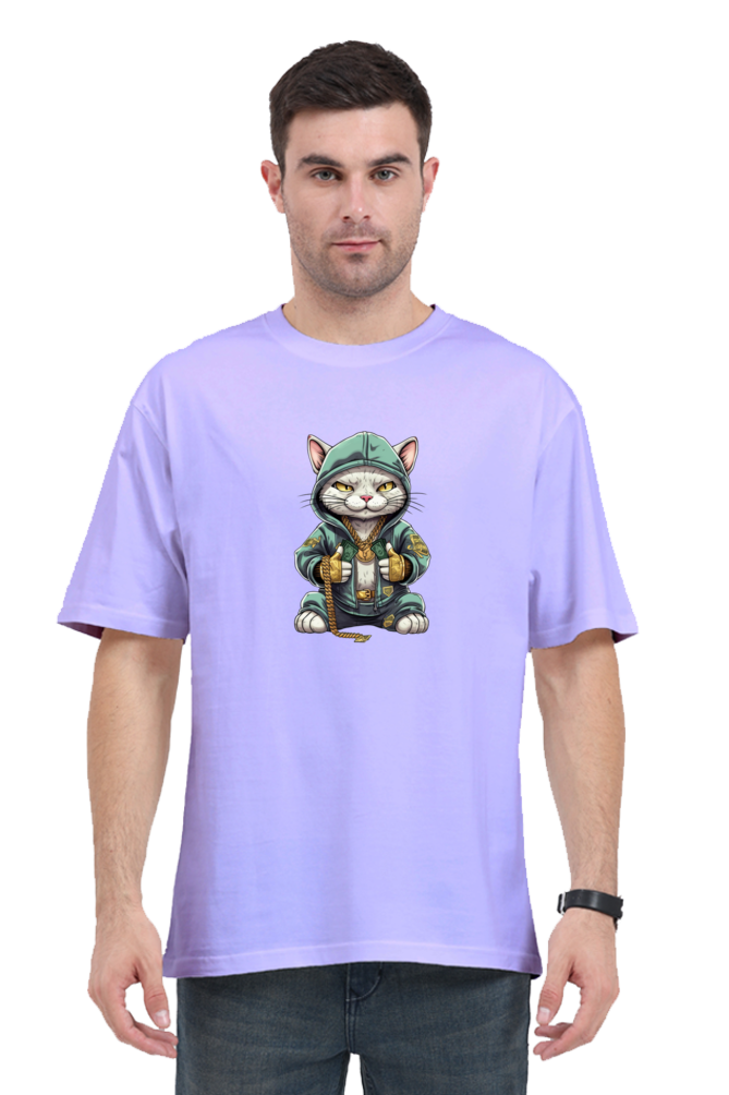 Hustler Cat | Street Luck Oversized T-Shirt – The Strangers Club